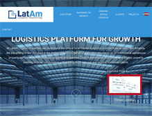 Tablet Screenshot of latamlogisticproperties.com